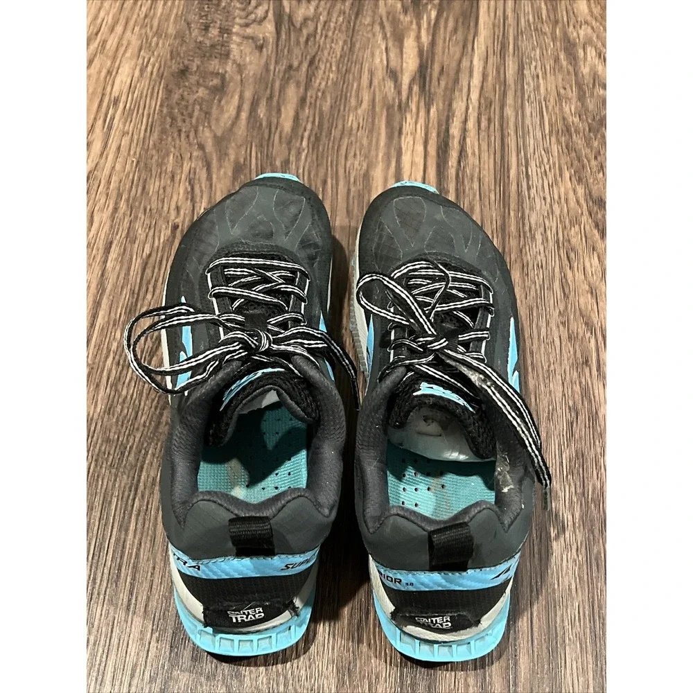 Altra Trail Running Shoes Foot Shape Blue Zero Drop Gaiter Trap 3.0 Size 6